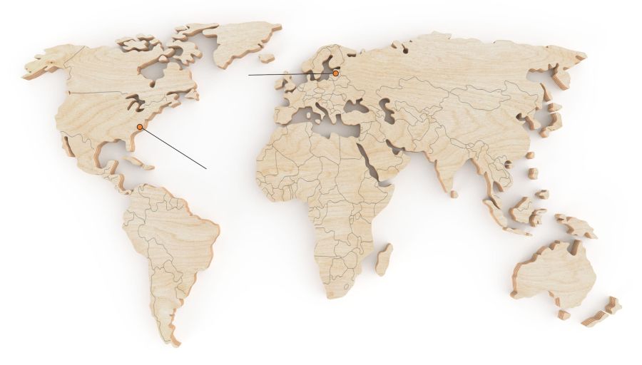 sgk birch plywood world map